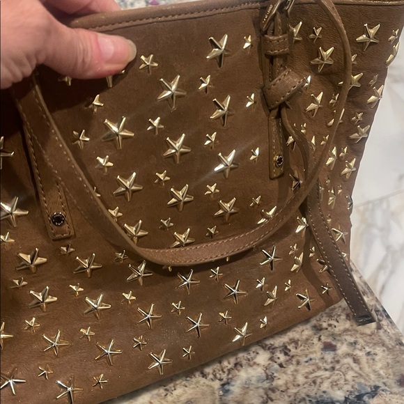 Jimmy Choo Beige Star-Studded Bag and Wallet - Picture 10 of 11